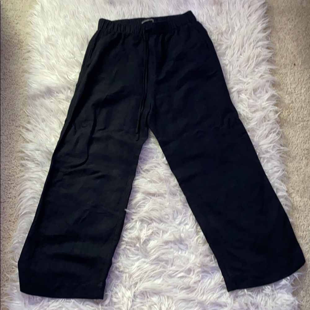 ✨Abercrombie tie front wide leg pants✨